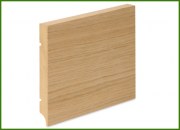 MDF skirting board veneered with oak veneer unpainted 150 * 16 R1 PLUS - moisture resistant